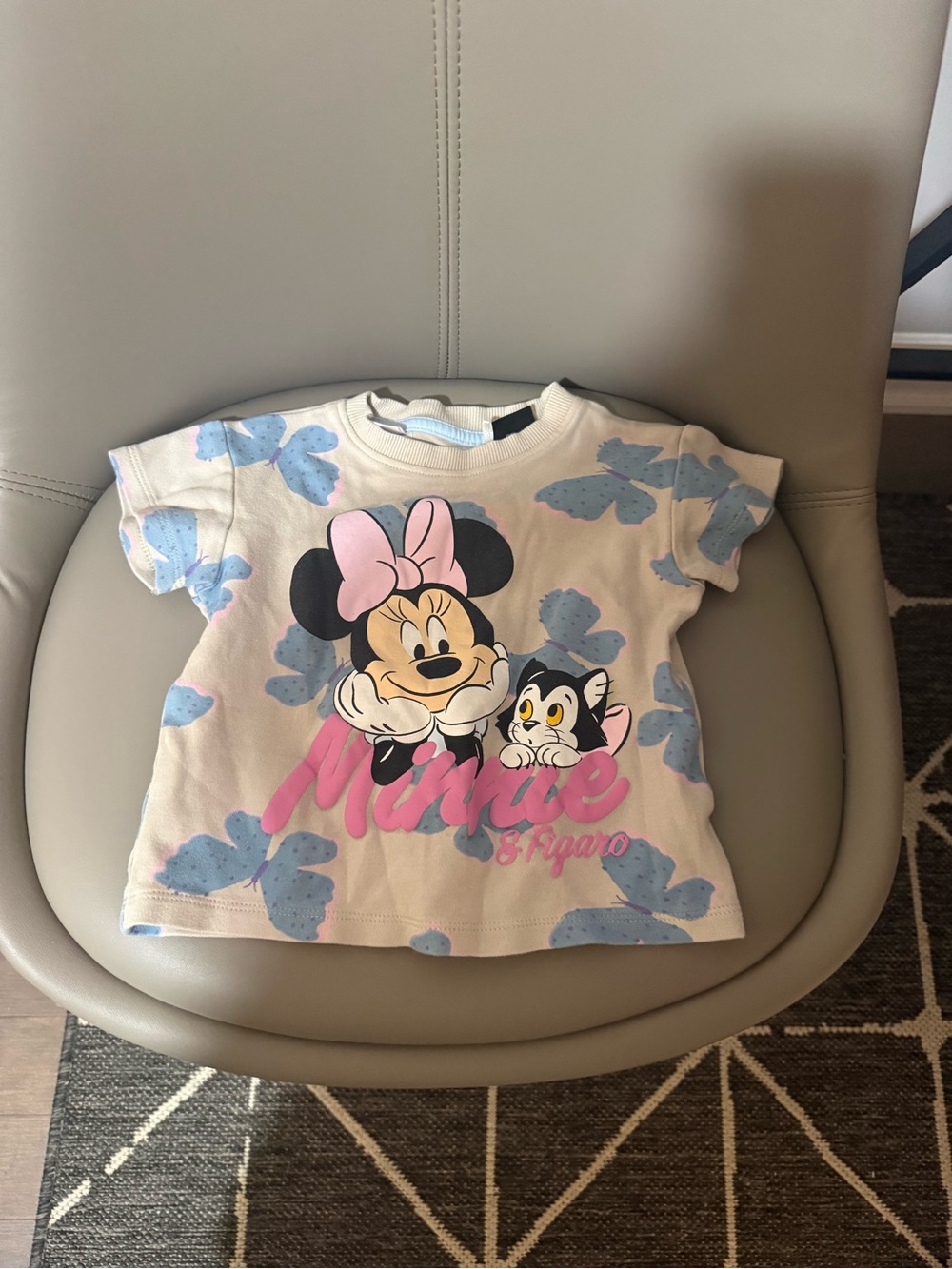Disney Minnie Mouse & Figaro Short Sleeve Tee 18-24 months